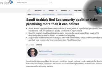 شكوك حول التحالف البحري السعودي: أمن البحر الأحمر في مهب الريح